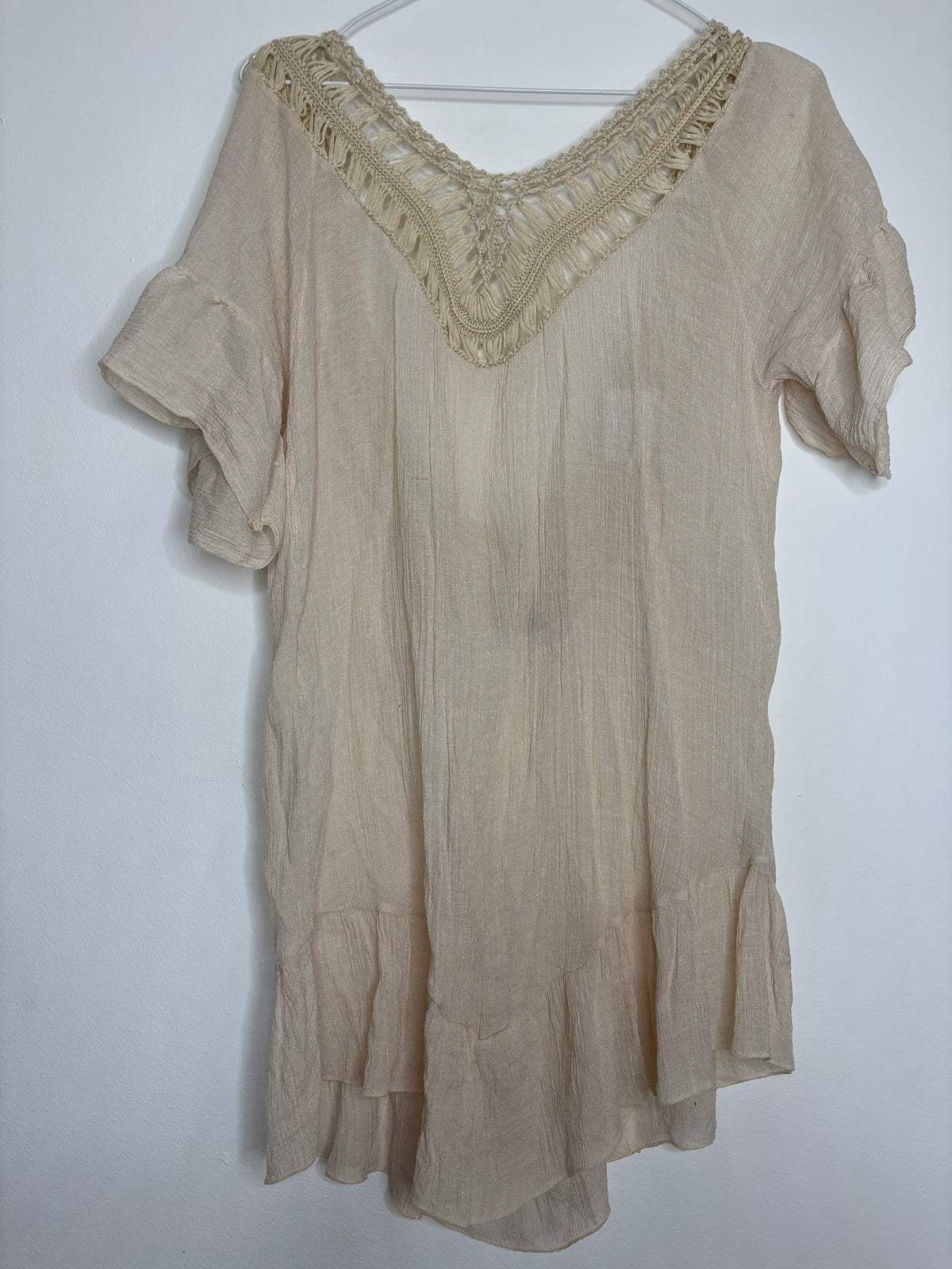 Copri costume creme