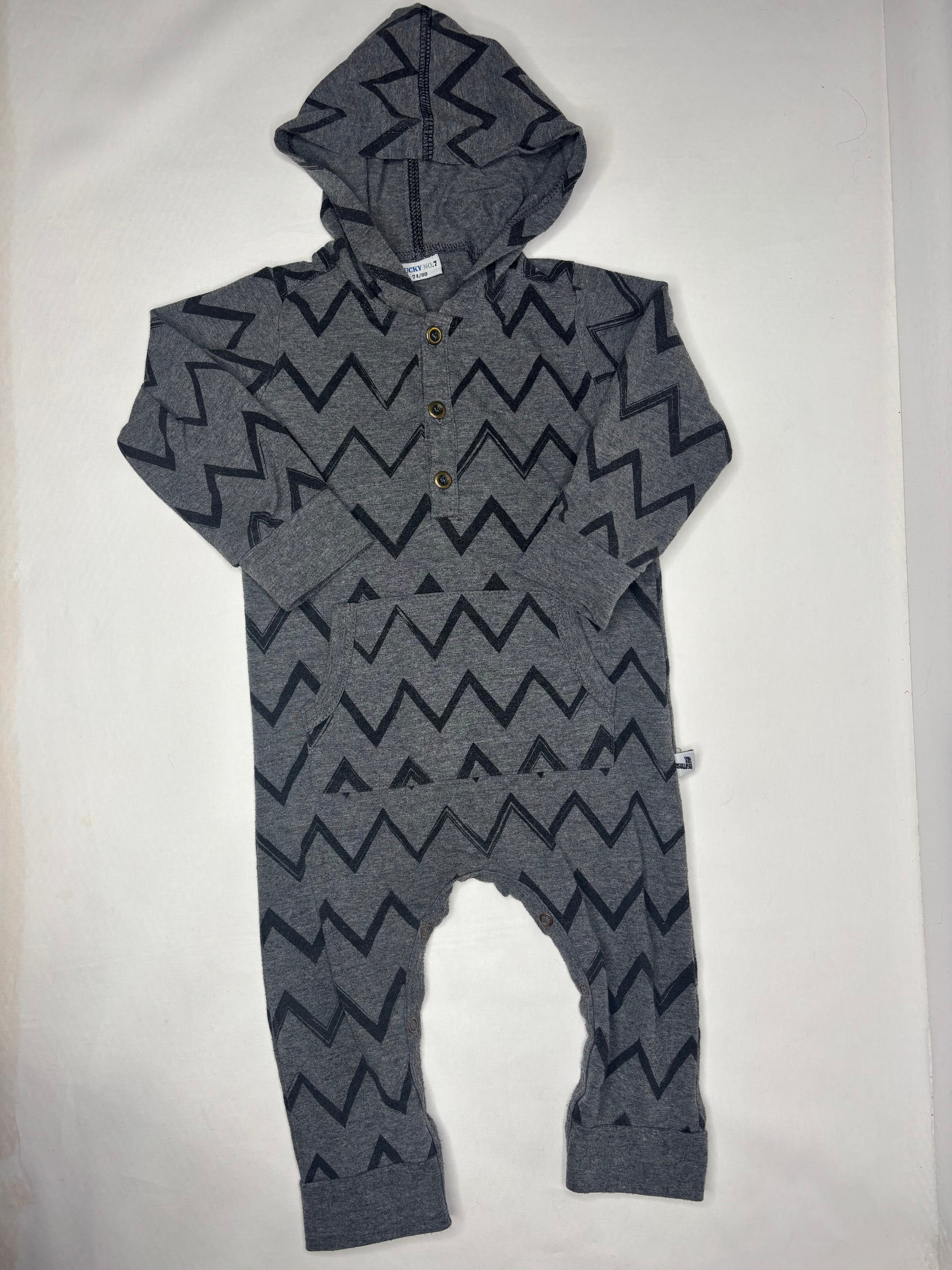 Tuta Black Grey