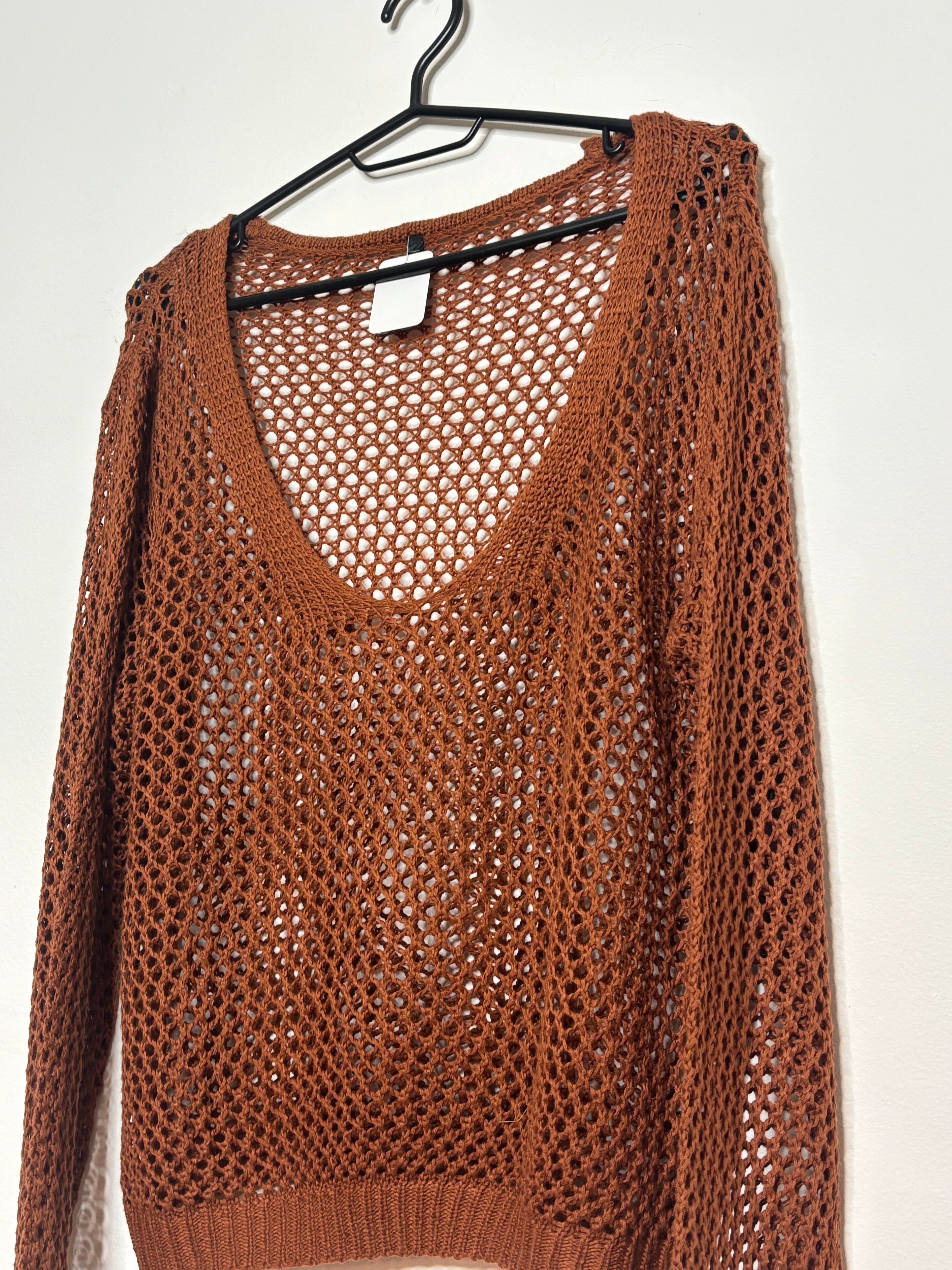 Pullover Net Brown