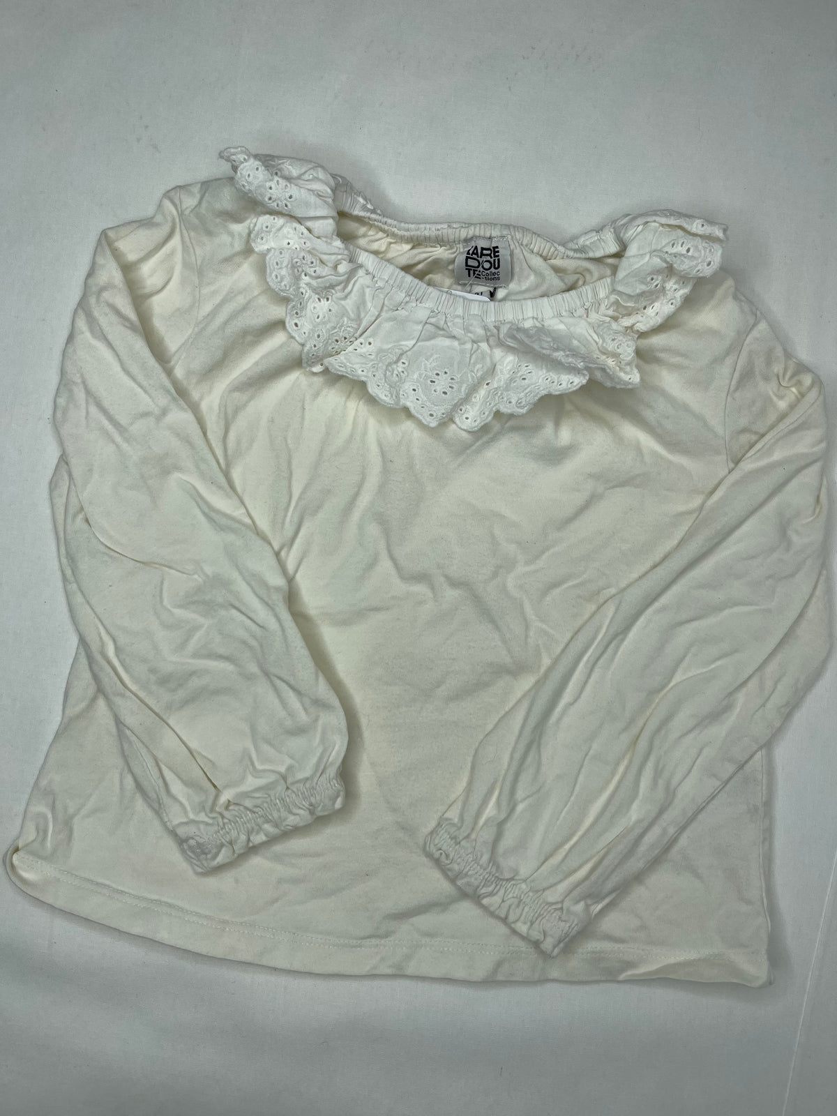 Pullover Ruffle White
