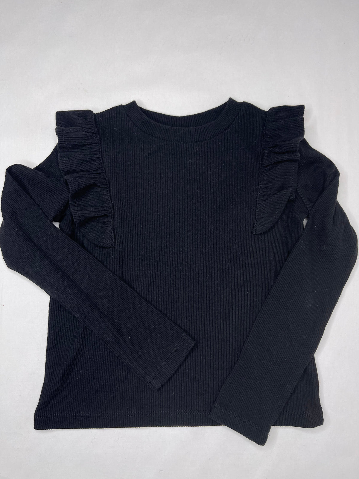 Pullover Ruffle Black