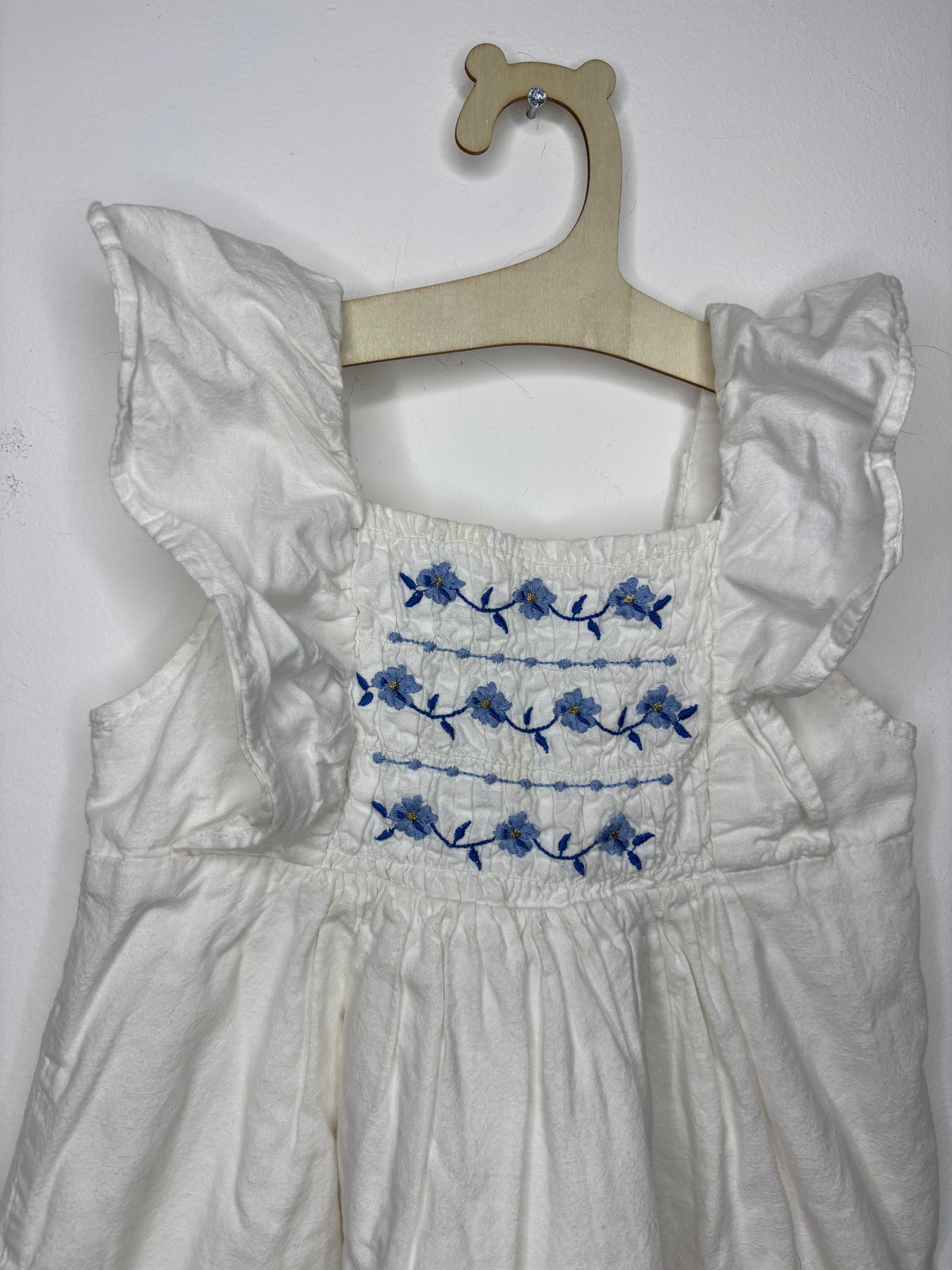 Vestito Bianco Ricamato