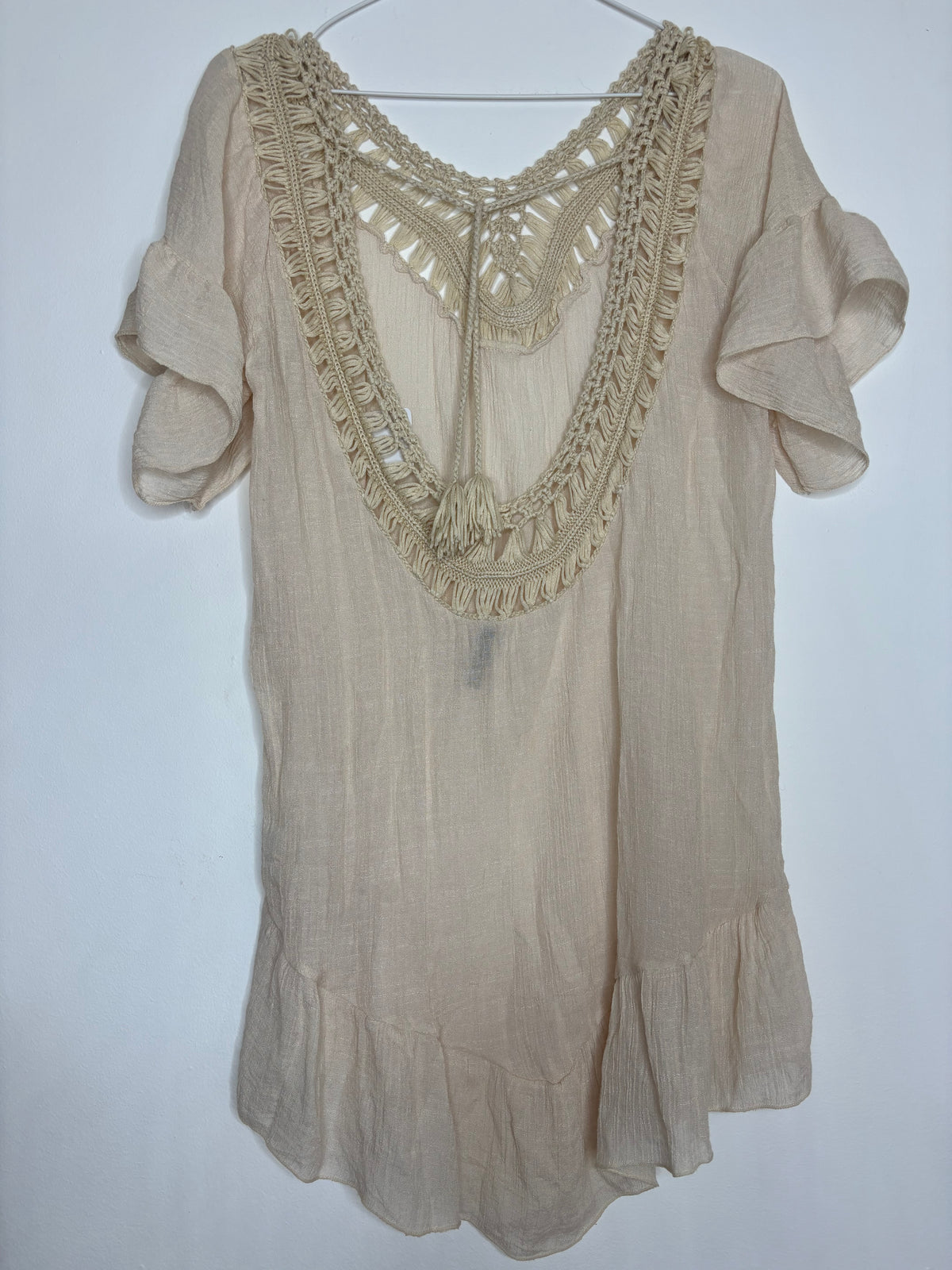 Copri costume creme