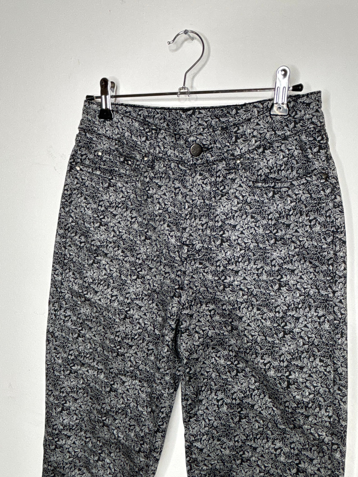 Pantaloni Black Flowers
