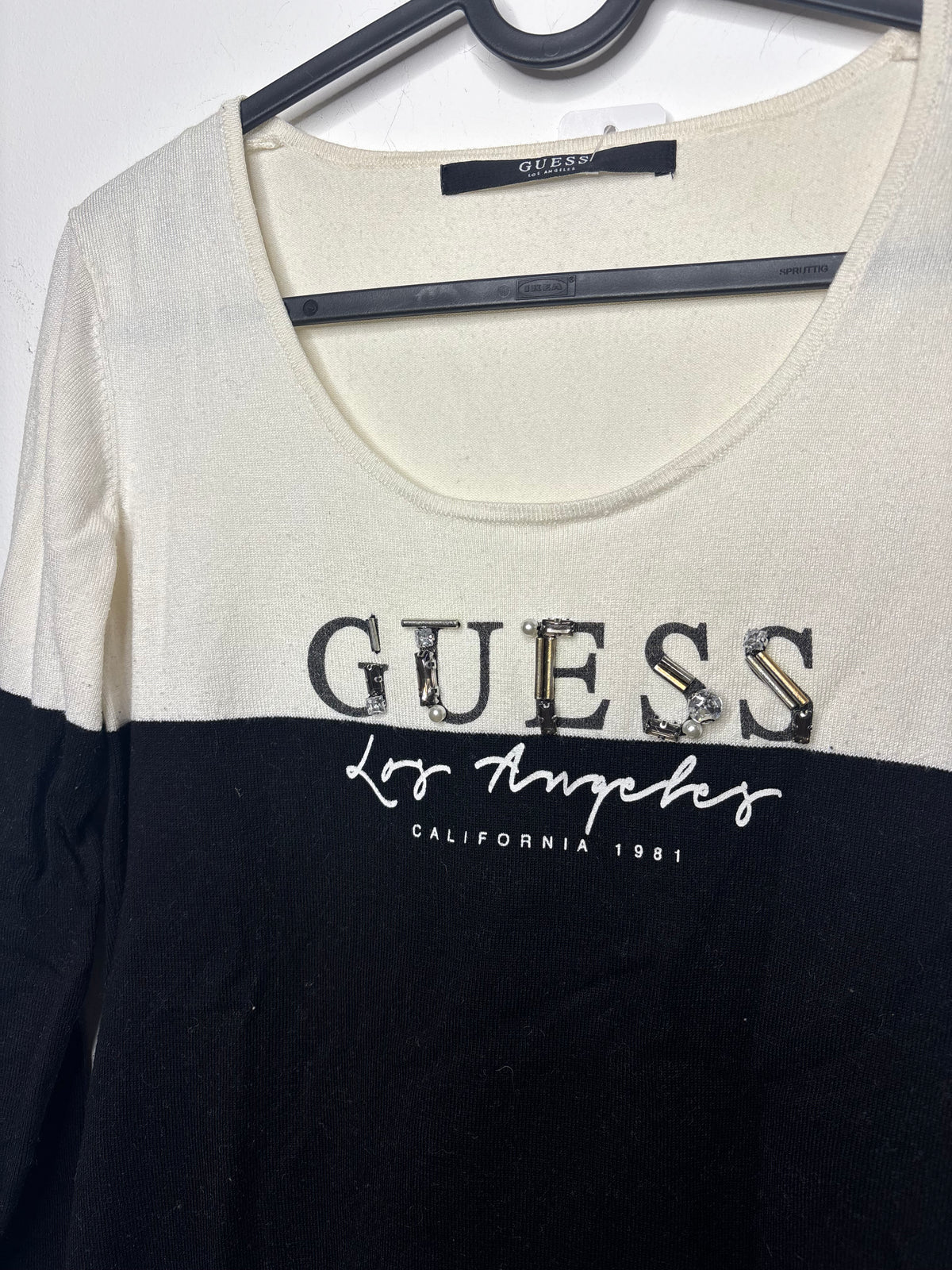 Pullover Black White Guess