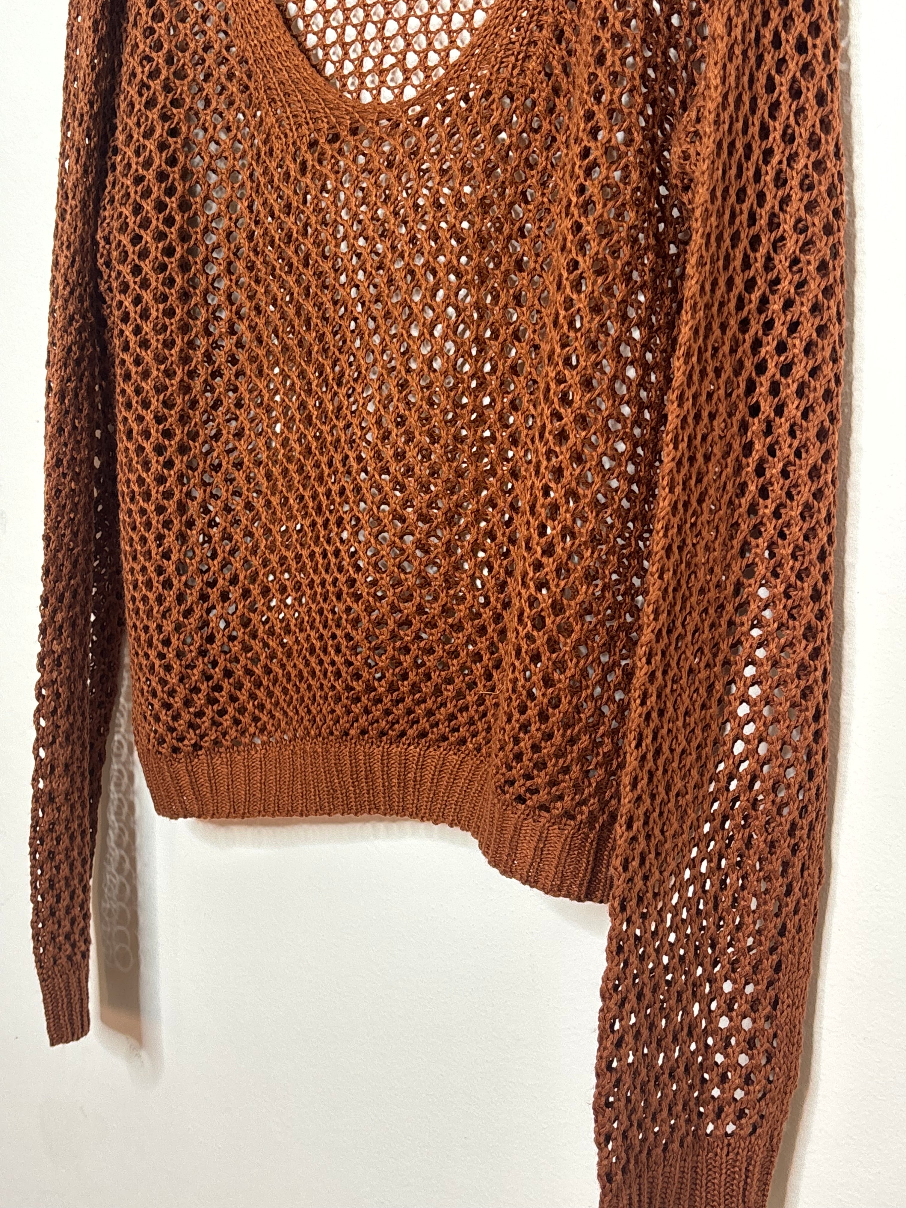 Pullover Net Brown