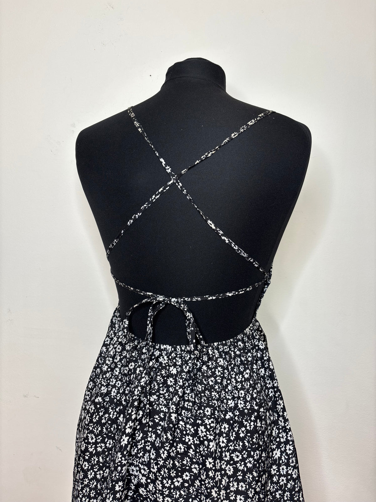 Vestito Black Flower