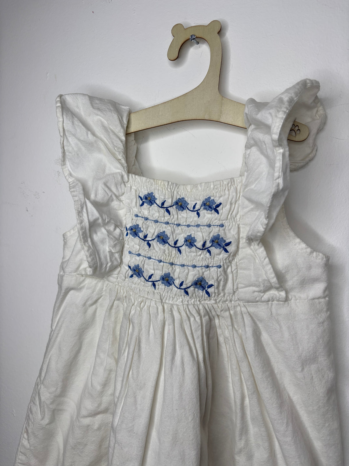 Vestito Bianco Ricamato